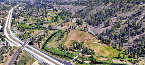 View of threatened Spokane farmland.
